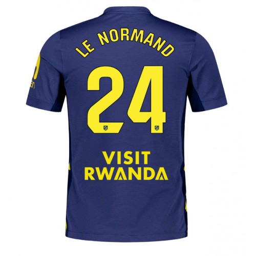 Fotballdrakt Herre Atletico Madrid Robin Le Normand #24 Bortedrakt 2025-26 Kortermet